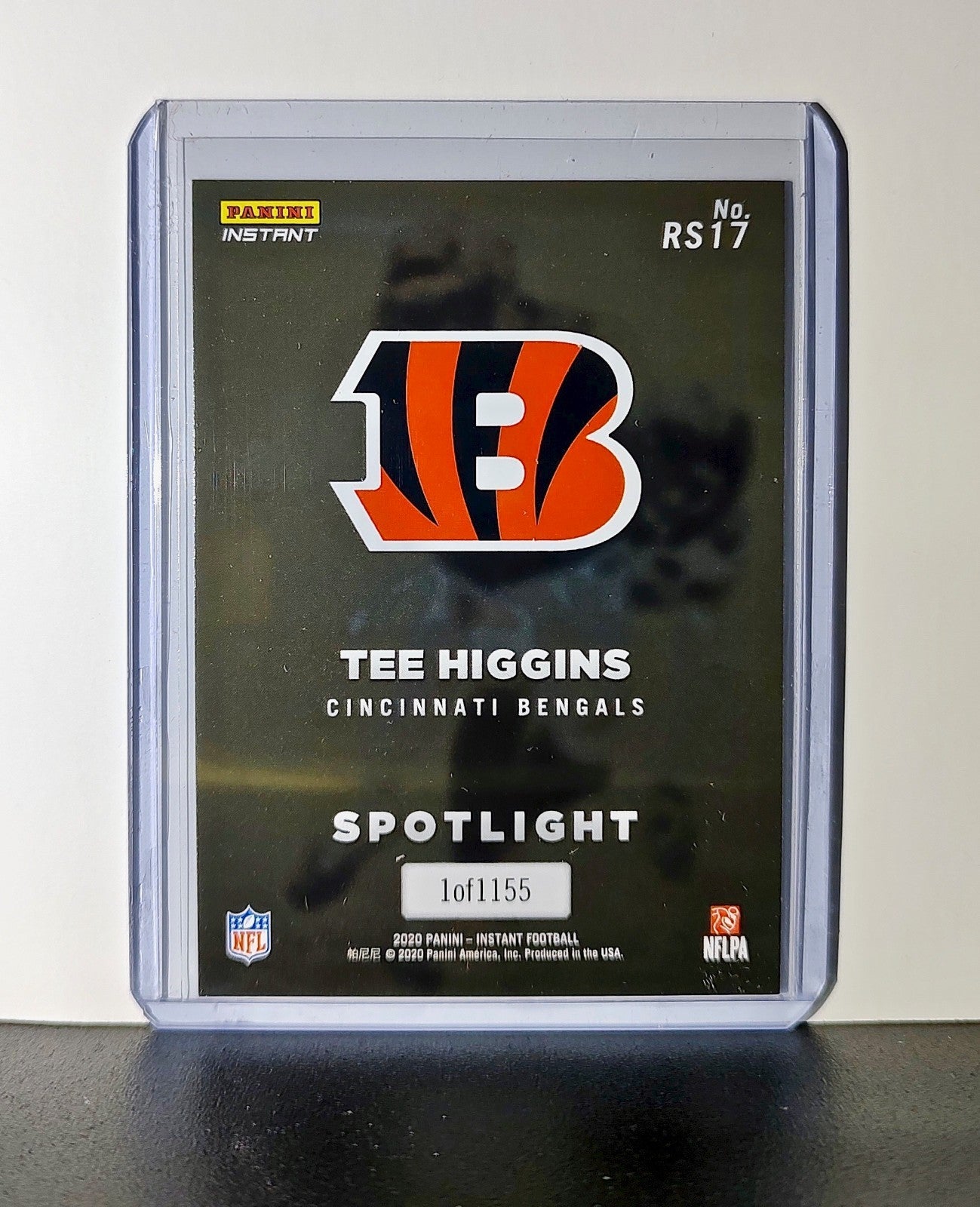 Tee Higgins Rookie 2020 Panini NFL #17 Rookie Spotlight Card Cincinnati Bengals