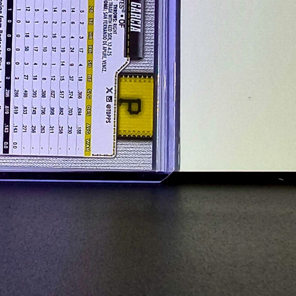 Jhostynxon Garcia Rookie 2026 Topps Update MLB #US204 Card Pittsburgh Pirates
