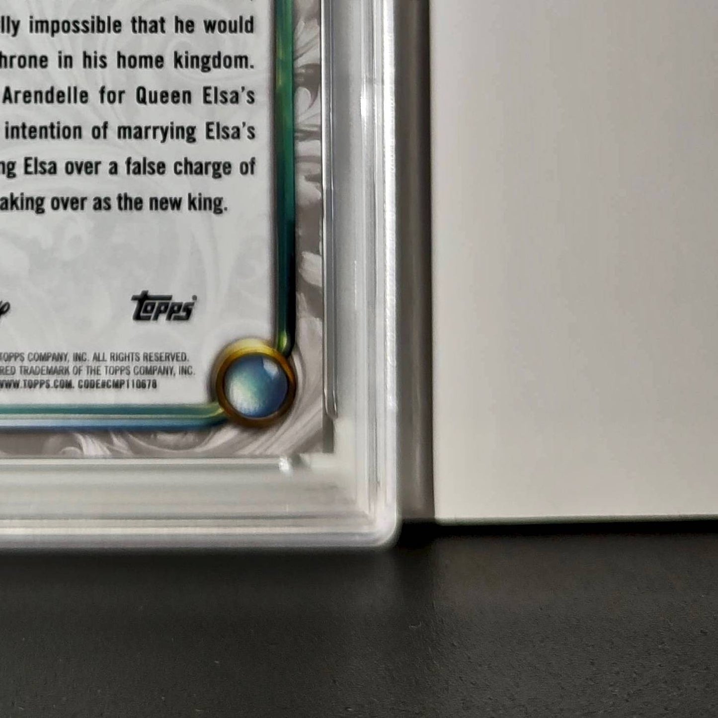 Hans 2025 Topps Disney Wonder #85 Winter Variant Card Frozen PSA 9