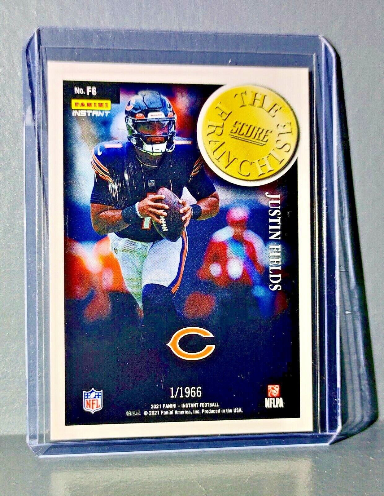 Justin Fields 2021 Panini NFL Score The Franchise #F6 Rookie Card 1/1966