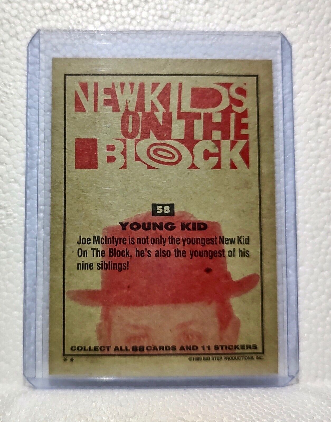 Young Kid 1989 New Kids on the Block #58 Trading Card