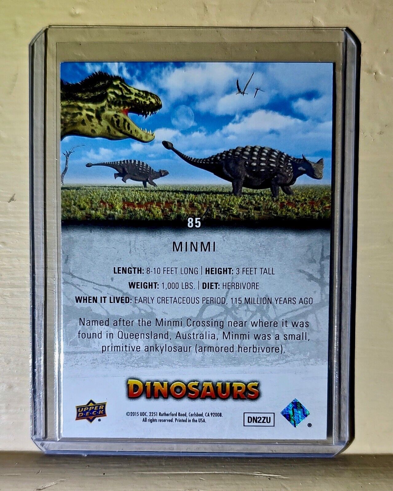 2015 Upper Deck Dinosaurs Minmi #85 Card