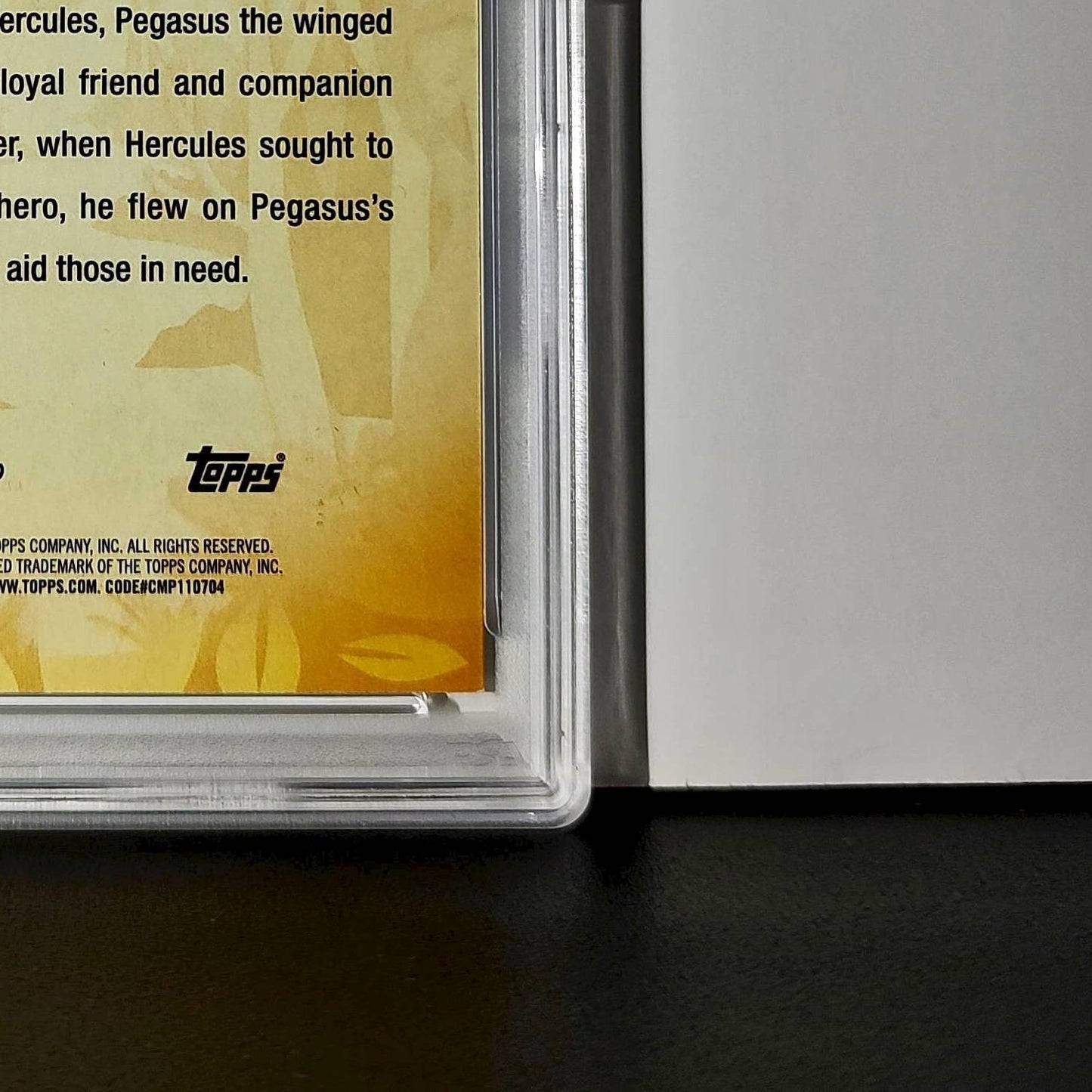 Pegasus 2025 Topps Disney #FF-15 Furry Friends Card Hercules PSA 9