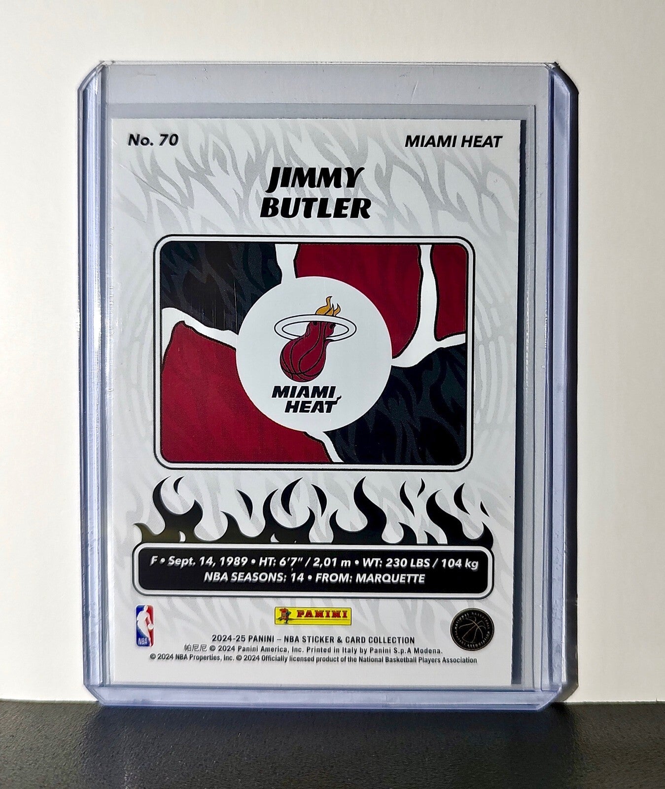 Jimmy Butler 2024-25 Panini NBA #70 Sticker Card Miami Heat