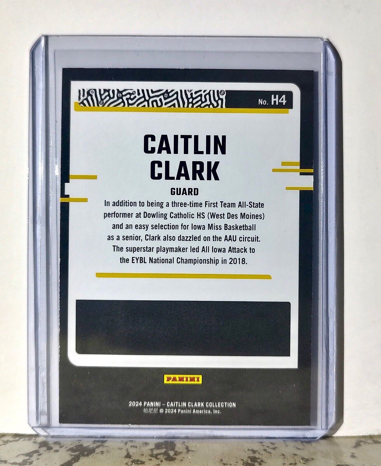 2024 Caitlin Clark Panini Donruss #H4 Highlights Basketball Card Iowa Hawkeyes