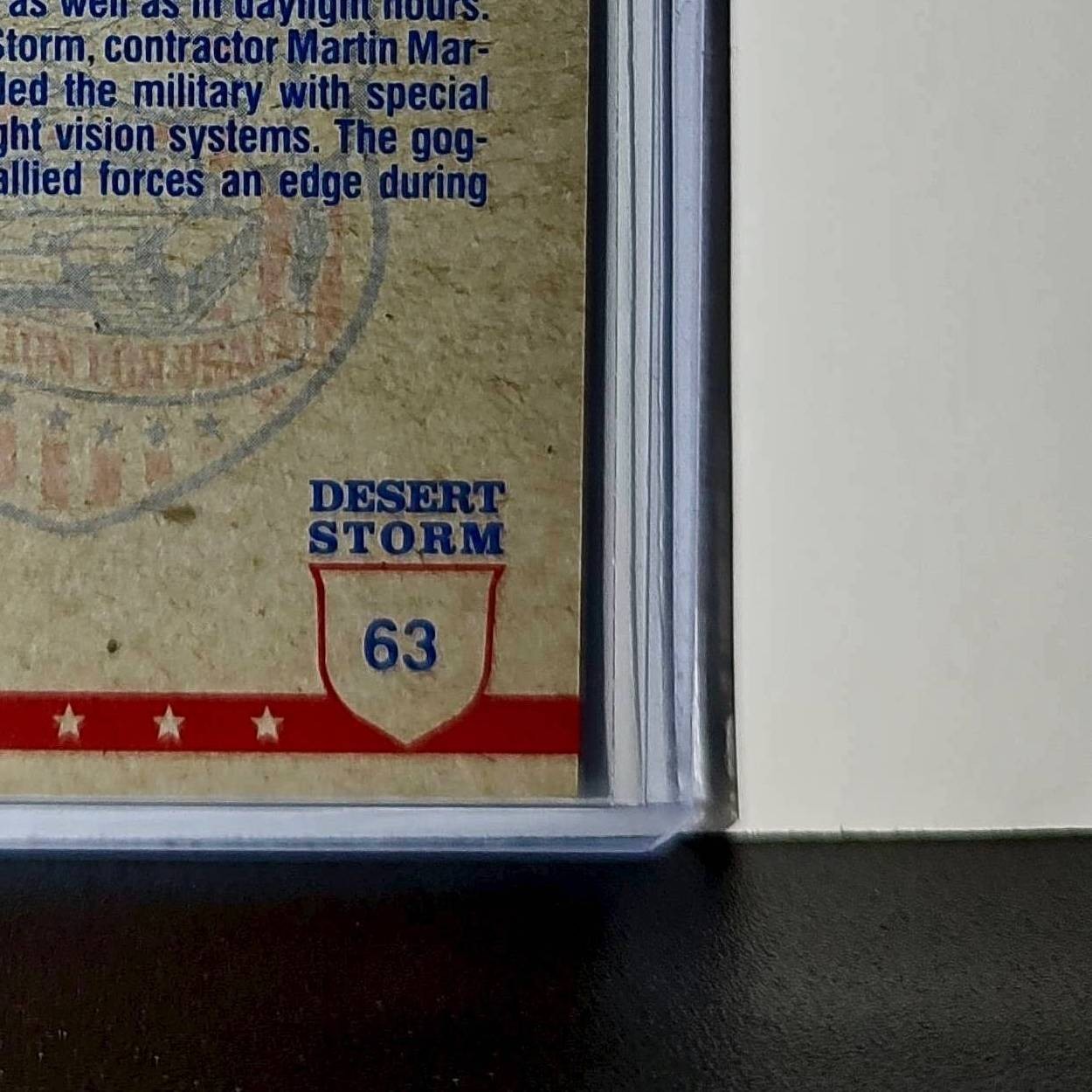 Night Vision Goggles 1991 Topps Desert Storm #63 Card