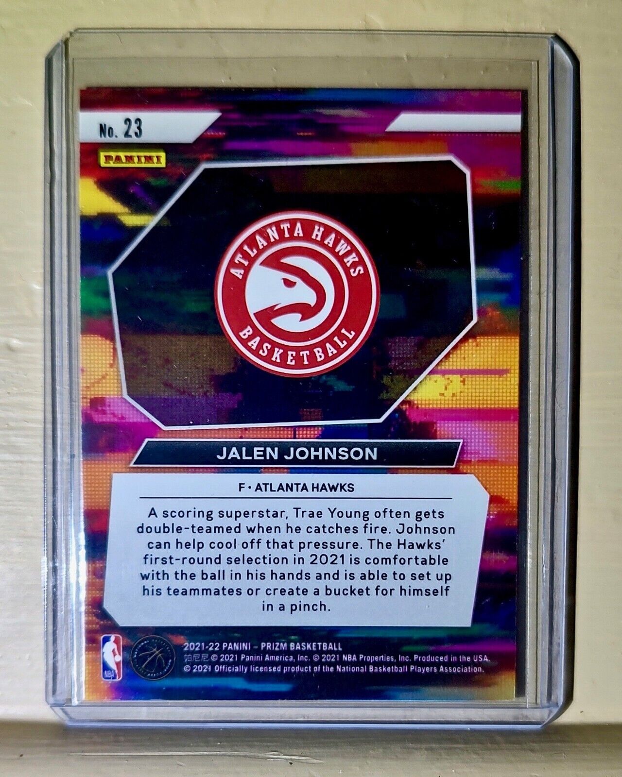 Jalen Johnson 2021-22 Panini Prizm Instant Impact NBA #23 Rookie Card