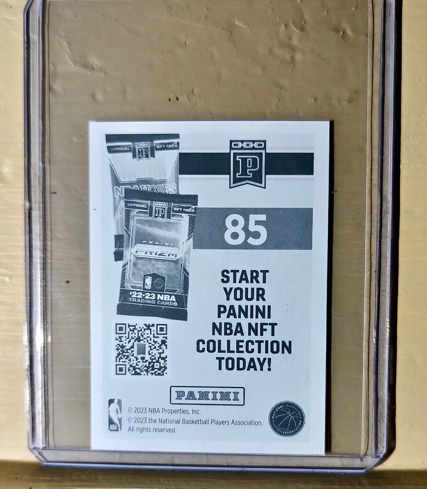 2023-24 Bilal Coulibaly Panini NBA Draft Rookie Draft RoBasketball #85 Sticker