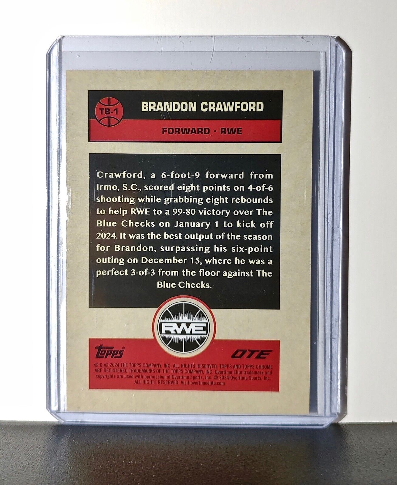 Brandon Crawford Rookie Card 2023-24 Topps Chrome Overtime #TB-1 1976 RWE