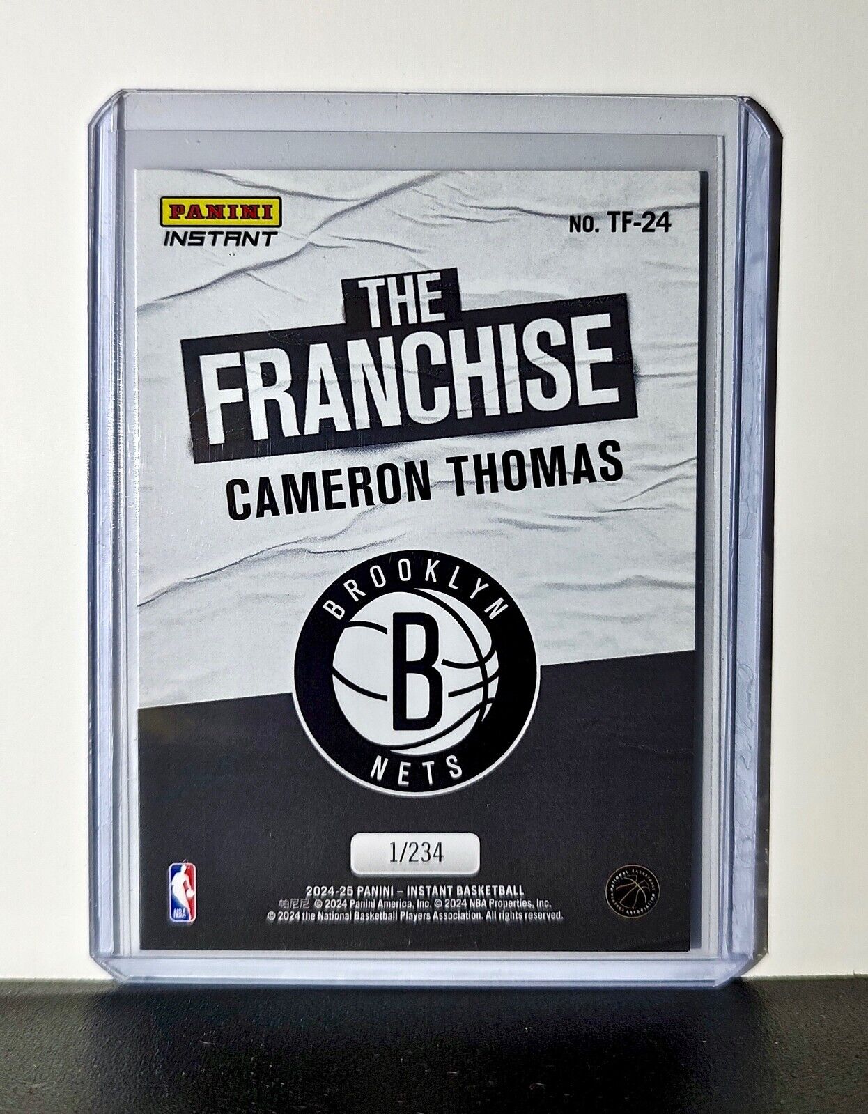 Cameron Thomas 2024-25 Panini The Franchise NBA #24 Card Brooklyn Nets 1/234