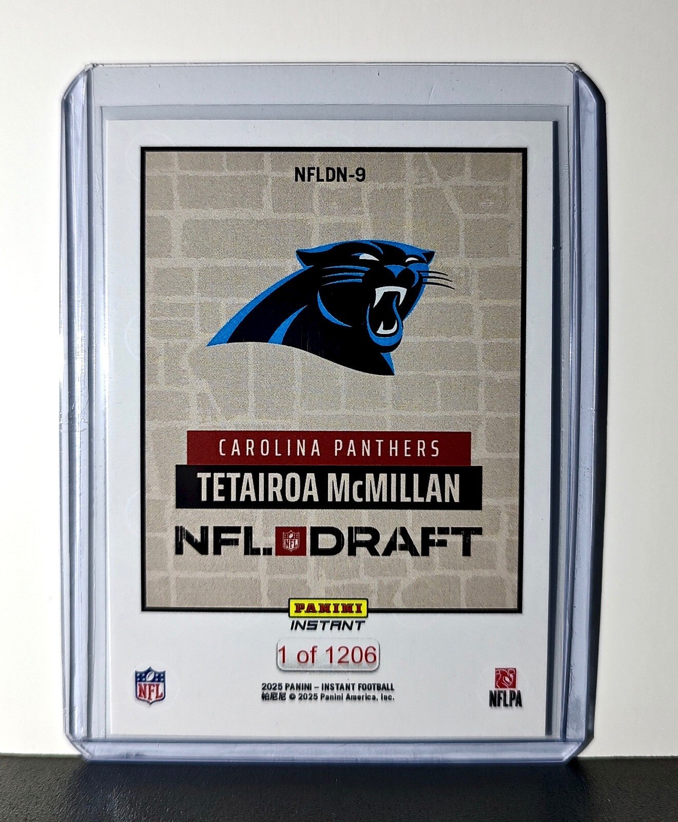 Tetairoa McMillan Rookie 2025 NFL Draft #9 Football Carolina Panthers 1 of 1206