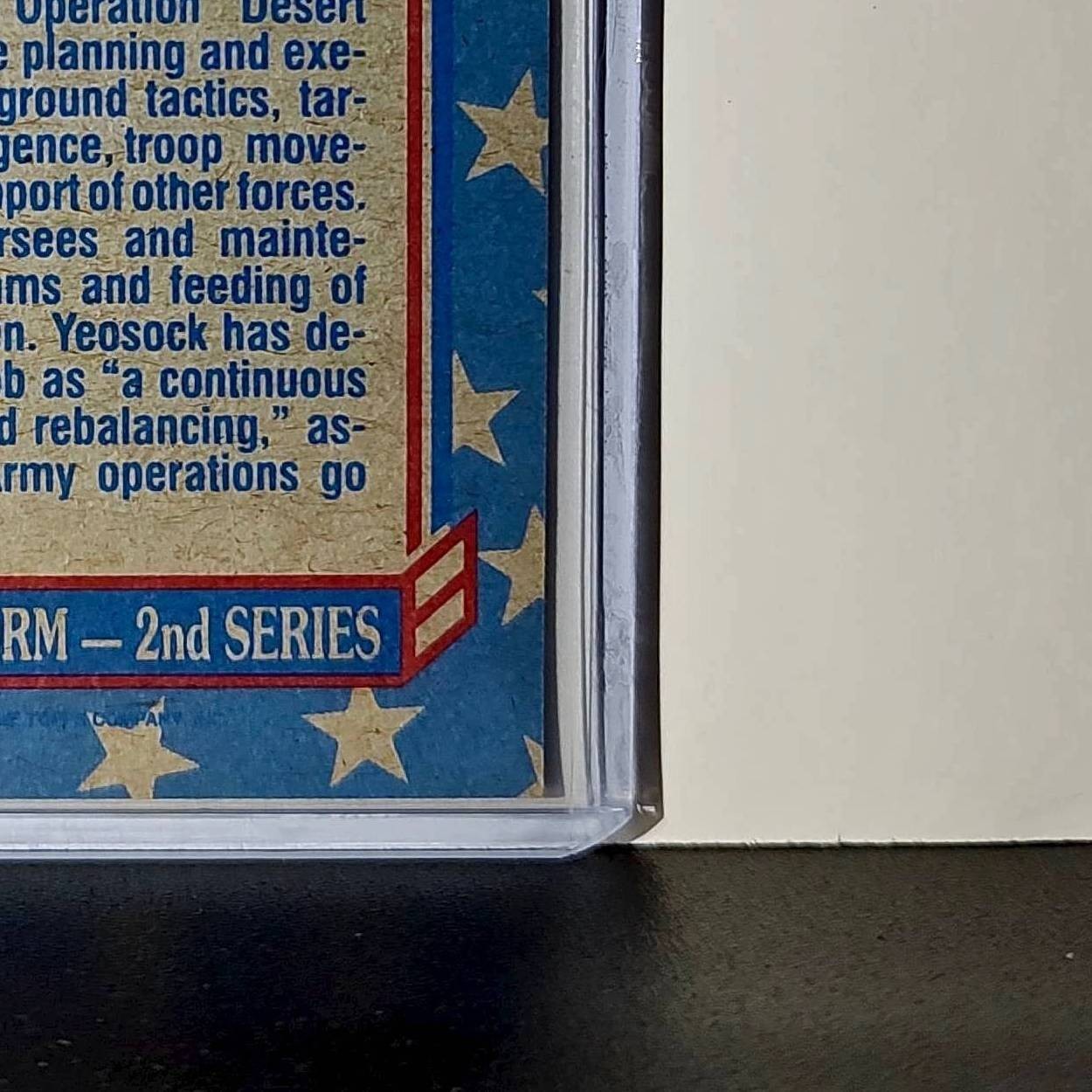 General John Yeosock 1991 Topps Desert Storm #161 Card