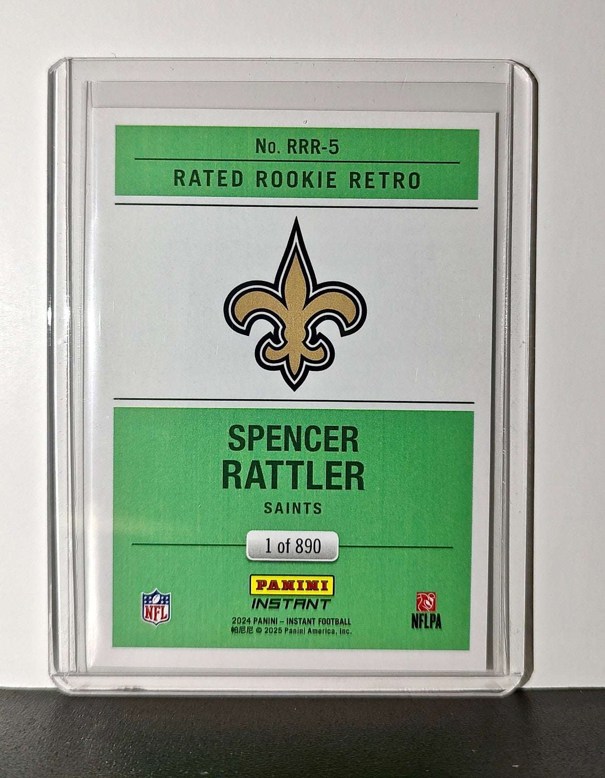 Spencer Rattler Rookie 2024 Panini Rated Rookie Retro NFL #5 Saints 1 of 890