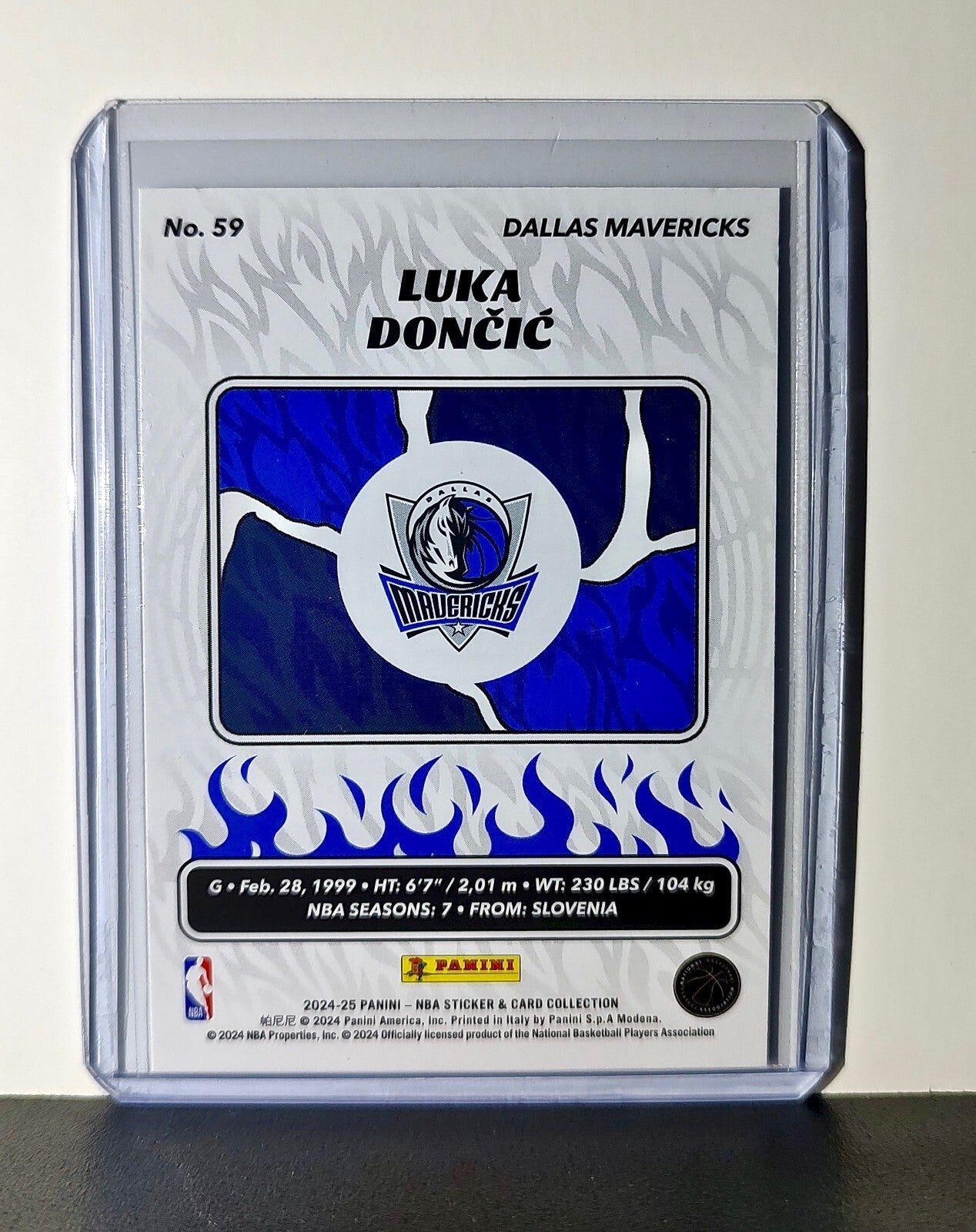Luka Dončić 2024-25 Panini NBA #59 Foil Sticker Card Dallas Mavericks