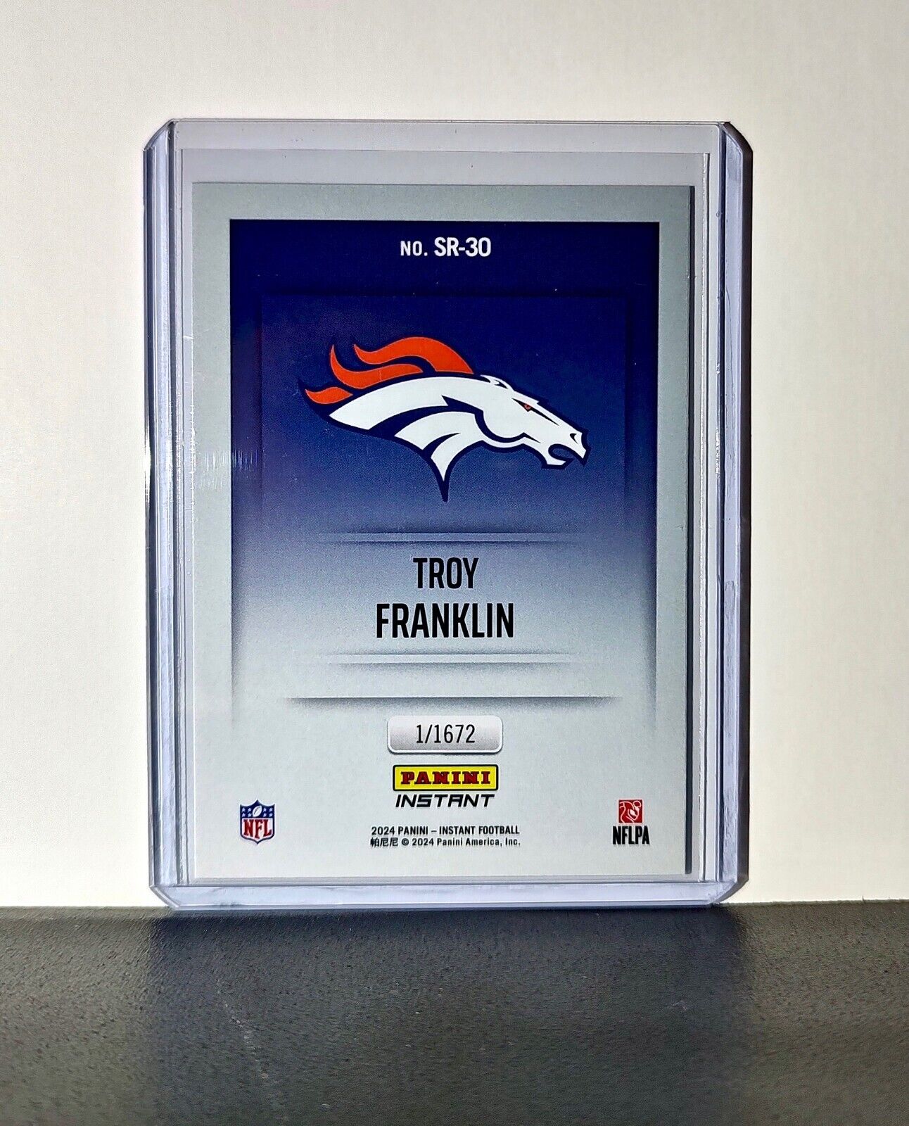 Troy Franklin 2024 Panini NFL Studio Rookies #30 Card Denver Broncos 1/1672