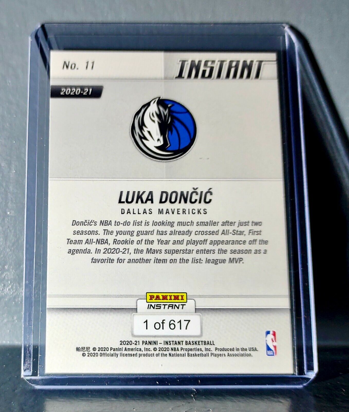 Luka Doncic 2020-21 Panini NBA Tip-Off #11 Basketball Card 1 of 617