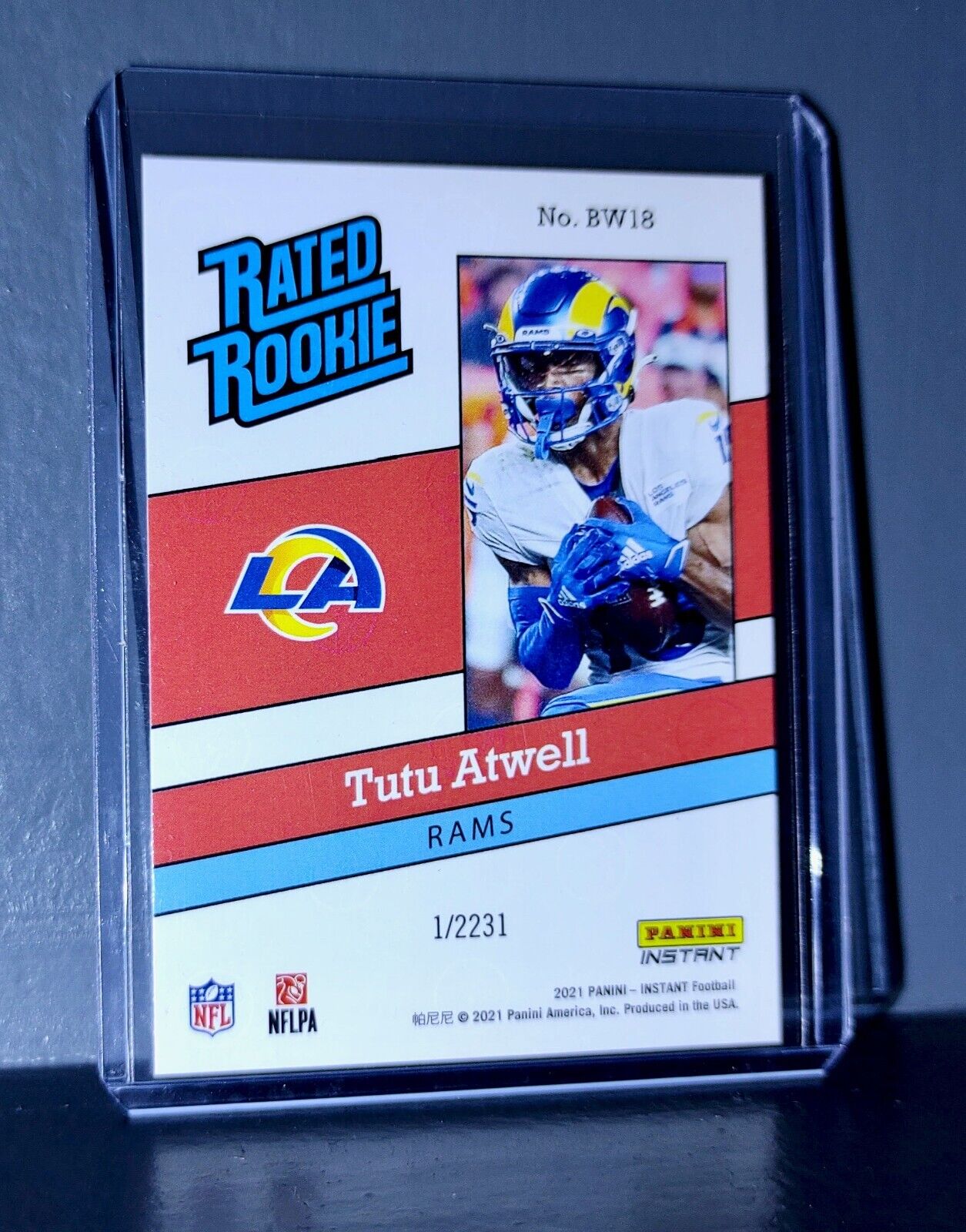 Tutu Atwell 2021 Panini NFL Rated Rookie Retro #18 Rookie Card 1/2231