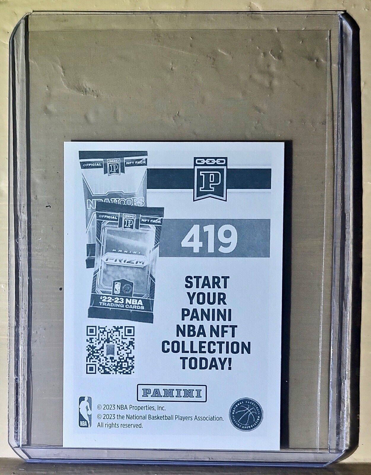 2023-24 Chet Holmgren Panini NBA Basketball #419 Sticker Oklahoma City Thunder