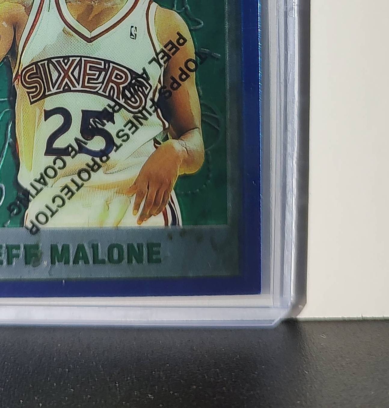 Jeff Malone 1995-96 Topps Finest NBA #186 Card Philadelphia 76ers