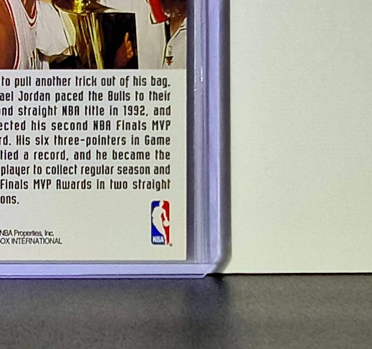 Michael Jordan 1992-93 Skybox The 1992 NBA Finals #314 Card Chicago Bulls