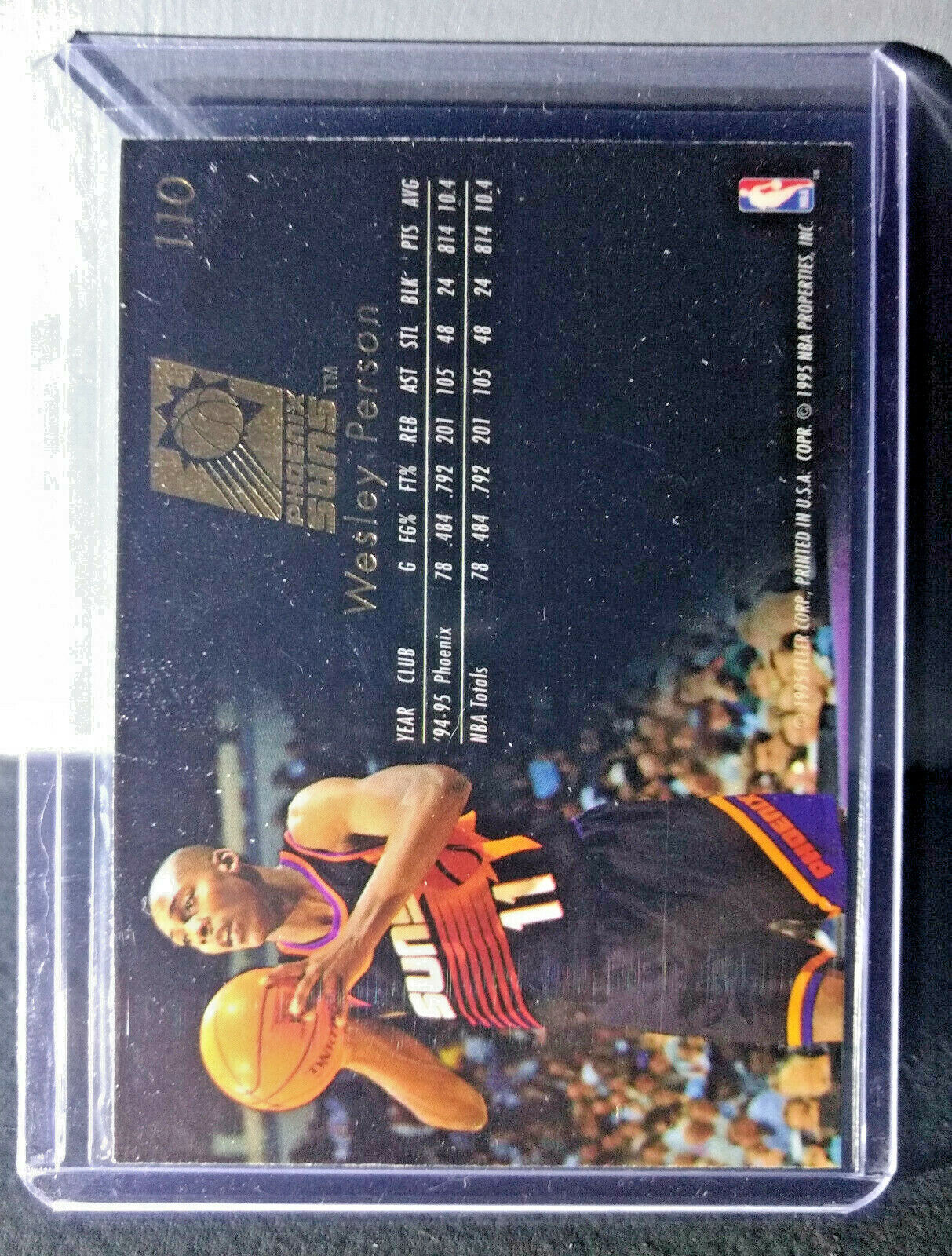 1995-96 Wesley Person Flair #110 Basketball Card