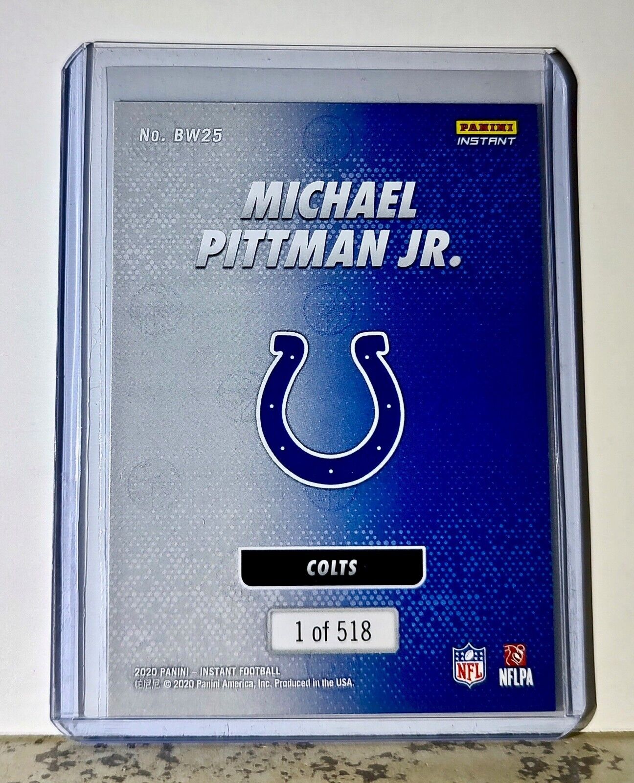 Michael Pittman Jr. 2020 Panini NFL #25 Black and White Rookies Colts 1 of 518