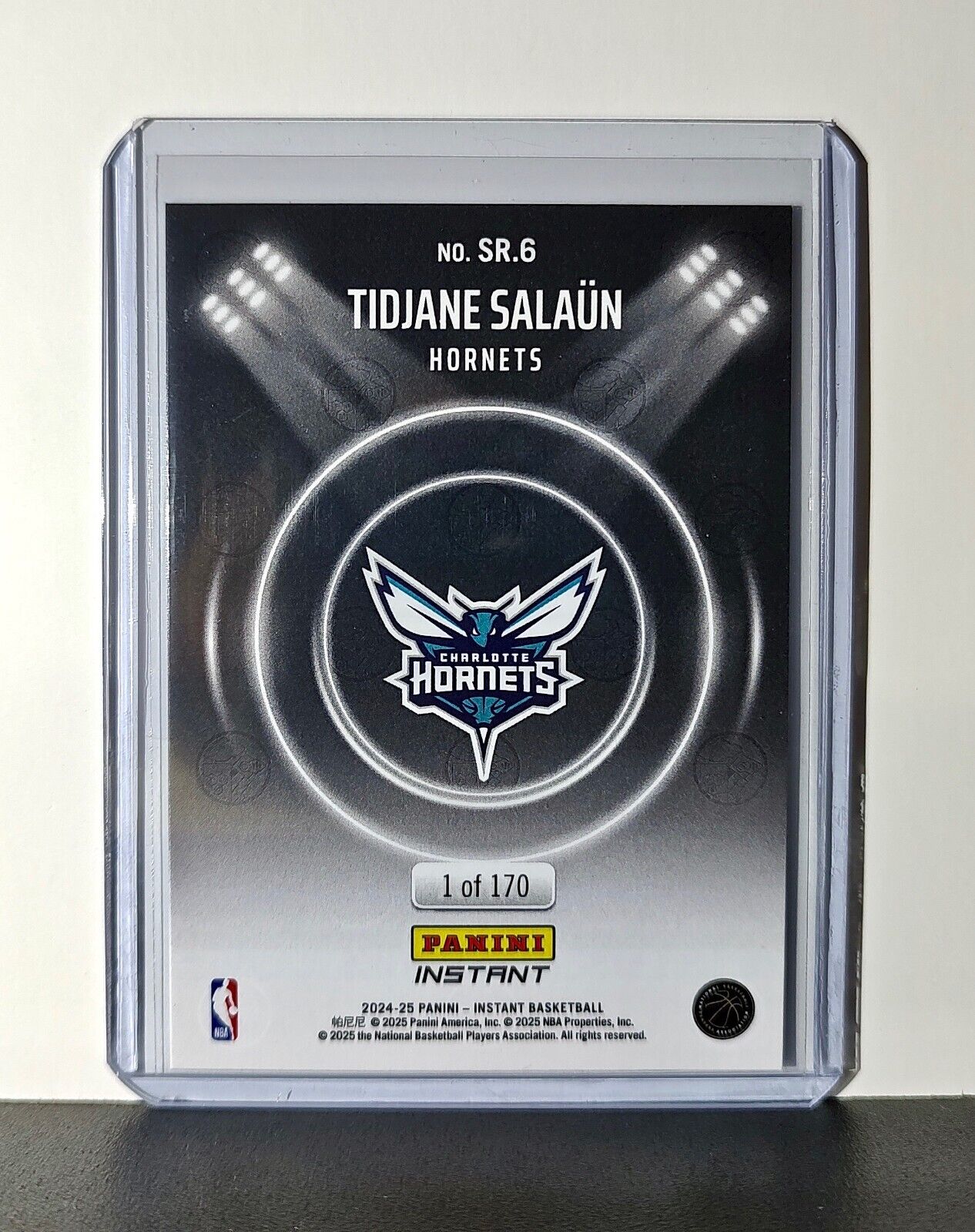 Tidjane Salaun Rookie 2024-25 Panini Spotlight Rookies NBA #6 Hornets 1 of 170