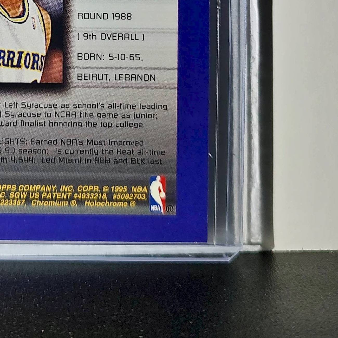 Rony Seikaly 1994-95 Topps Finest #233 Collegiate Best