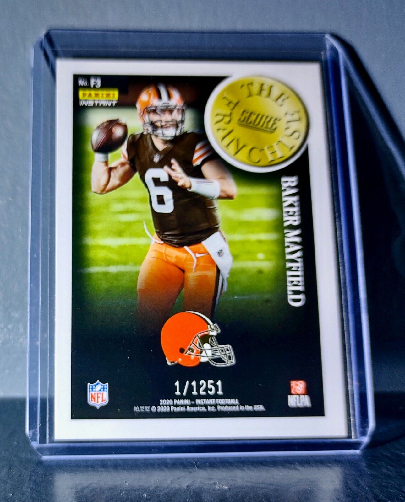 Baker Mayfield 2020 Panini NFL Instant Score The Franchise #3 Card 1/1251