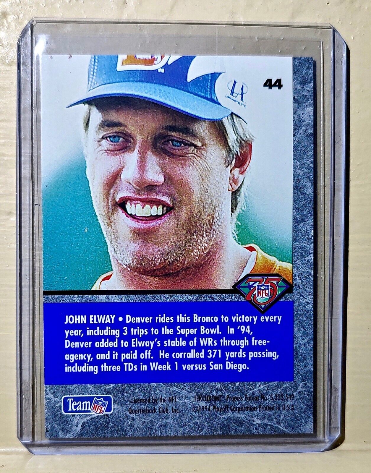 John Elway 1994 Playoff Contenders Football #44 NFL Card Denver Broncos