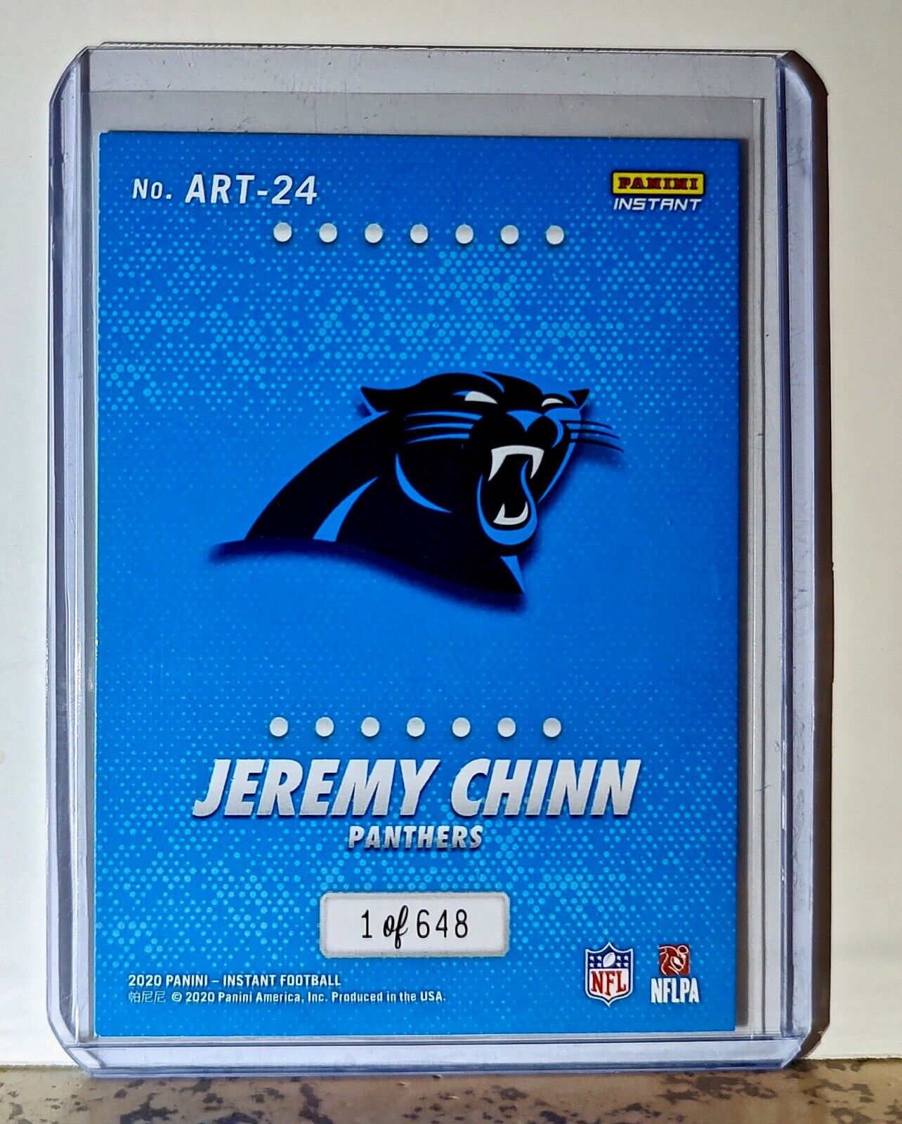 Jeremy Chinn 2020 Panini All-Rookie Team NFL #24 Card 1 of 648 Carolina Panthers