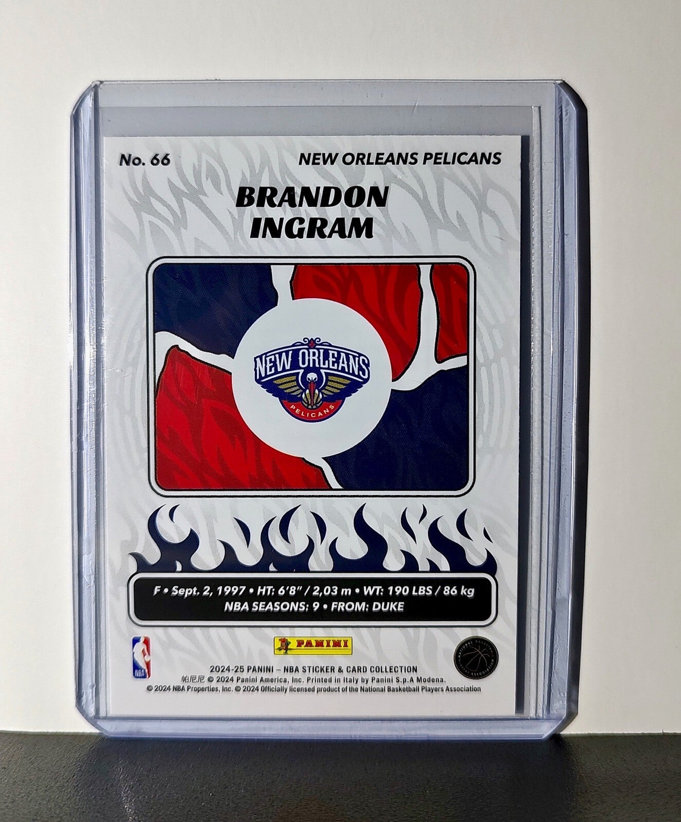 Brandon Ingram 2024-25 Panini NBA #66 Sticker Card New Orleans Pelicans
