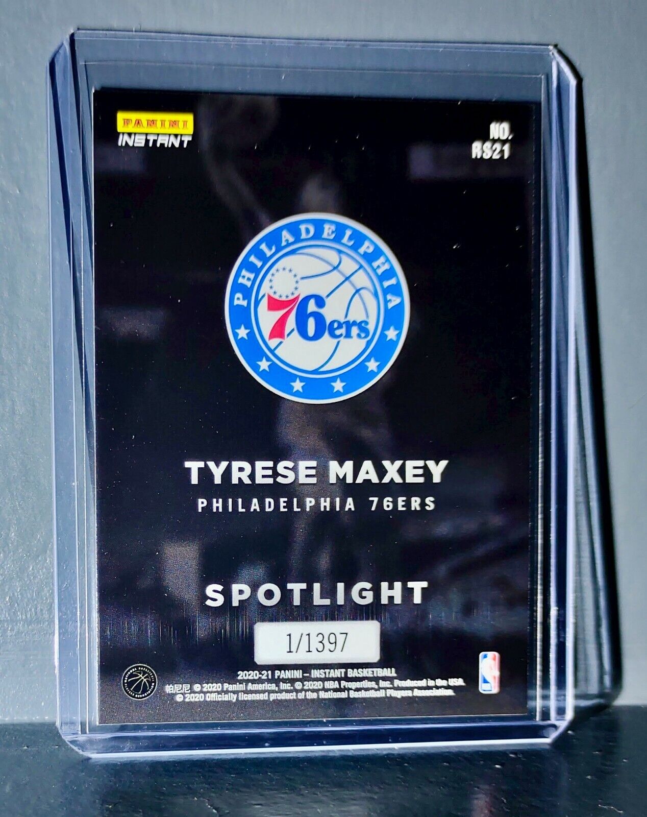 Tyrese Maxey Rookie Spotlight 2020-21 Panini NBA #21 Basketball Card 1 of 1397