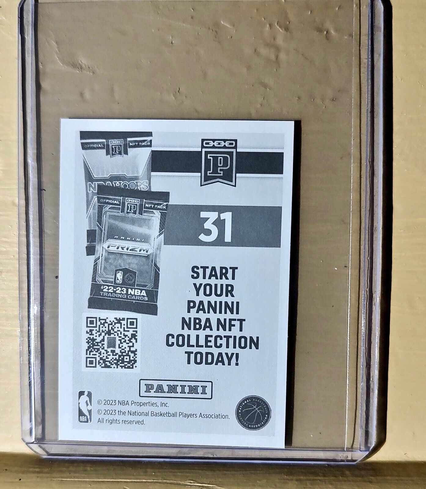 NBA Finals Trophy - 2023-24 Panini NBA Basketball #31 Foil Sticker