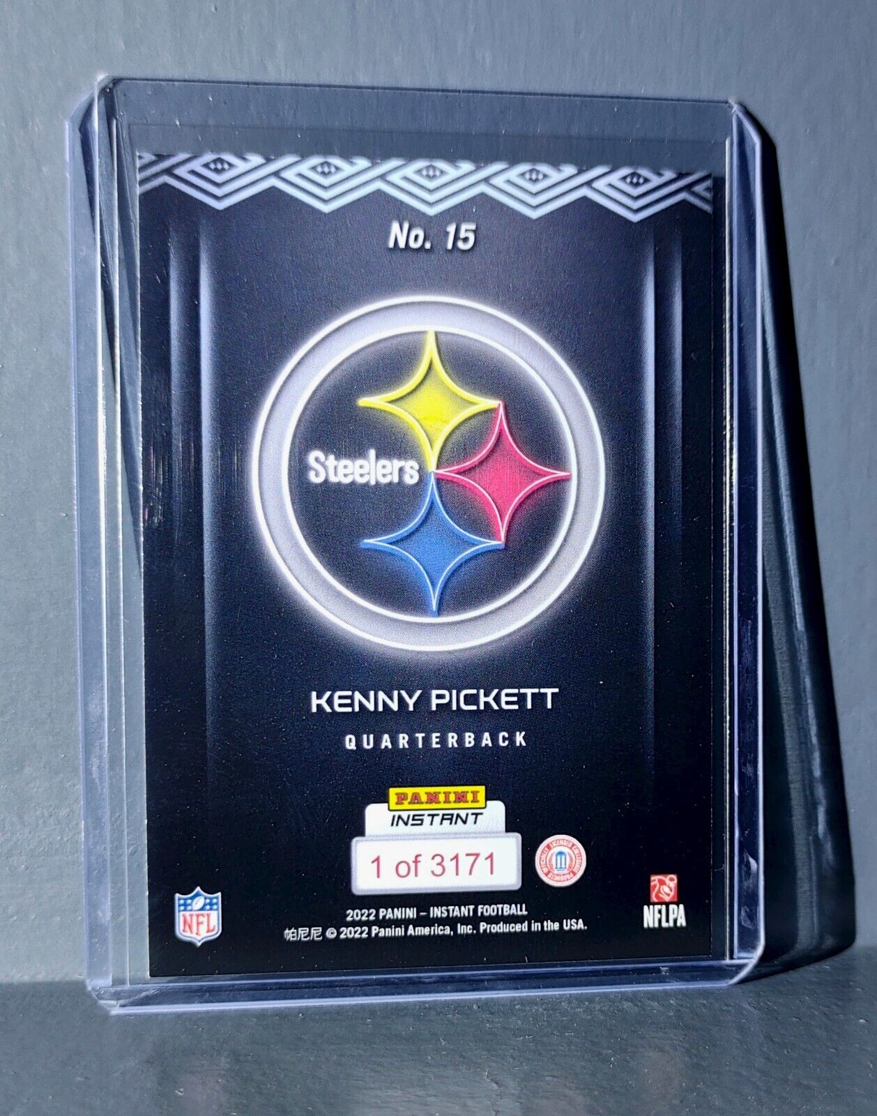 Kenny Pickett 2022 Panini NFL Instant Draft Night #15 Rookie Card 1 of 3171