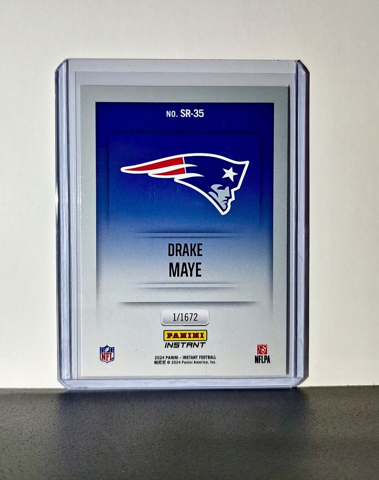 Drake Maye 2024 Panini NFL Studio Rookies #35 Card New England Patriots 1/1672