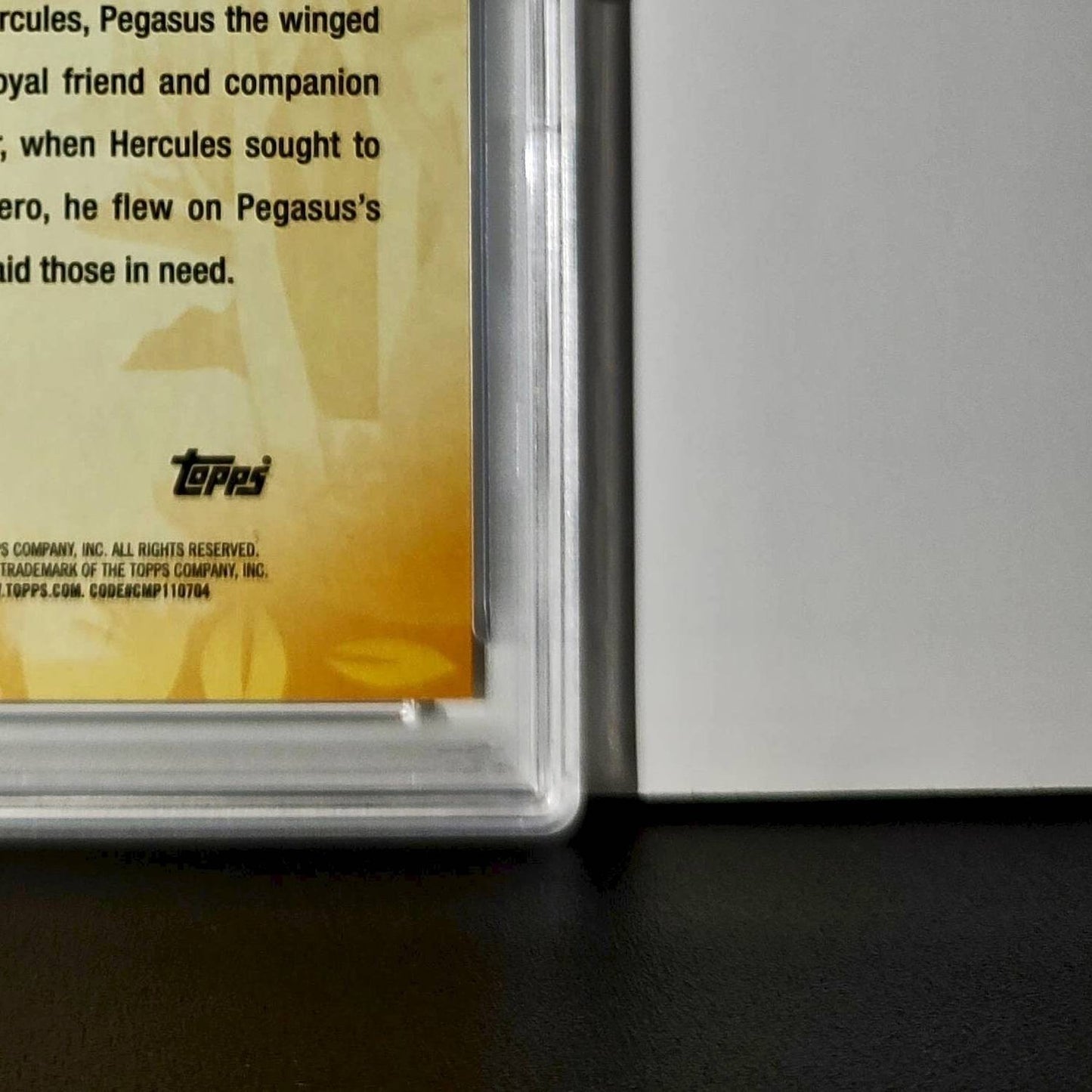 Pegasus 2025 Topps Disney #FF-15 Furry Friends Card Hercules PSA 9 Mint
