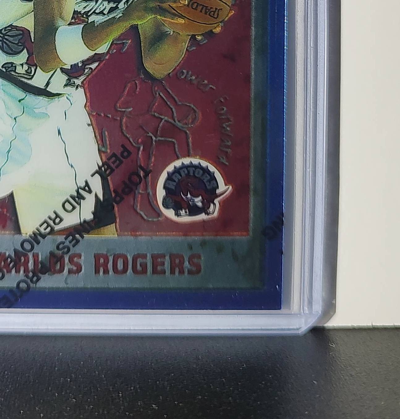 Carlos Rogers 1995-96 Topps Finest NBA #145 Card Toronto Raptors