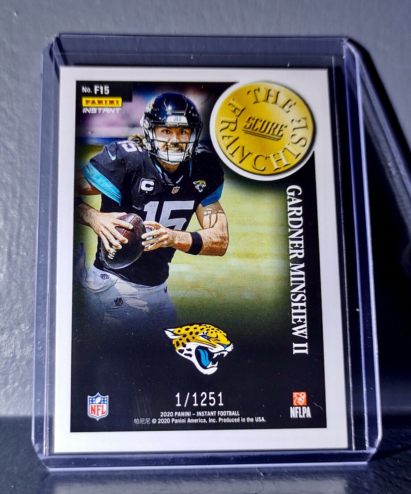 Gardner Minshew II 2020 Panini NFL Instant Score The Franchise #15 Card 1/1251