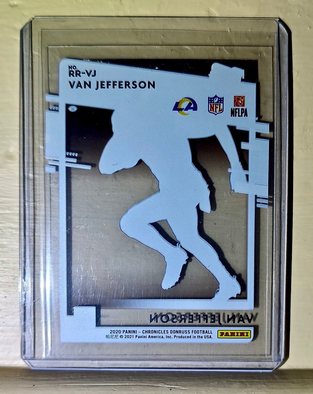 Van Jefferson 2020 Panini Chronicles Donruss NFL Rated Rookie Clearly RR-VJ Card