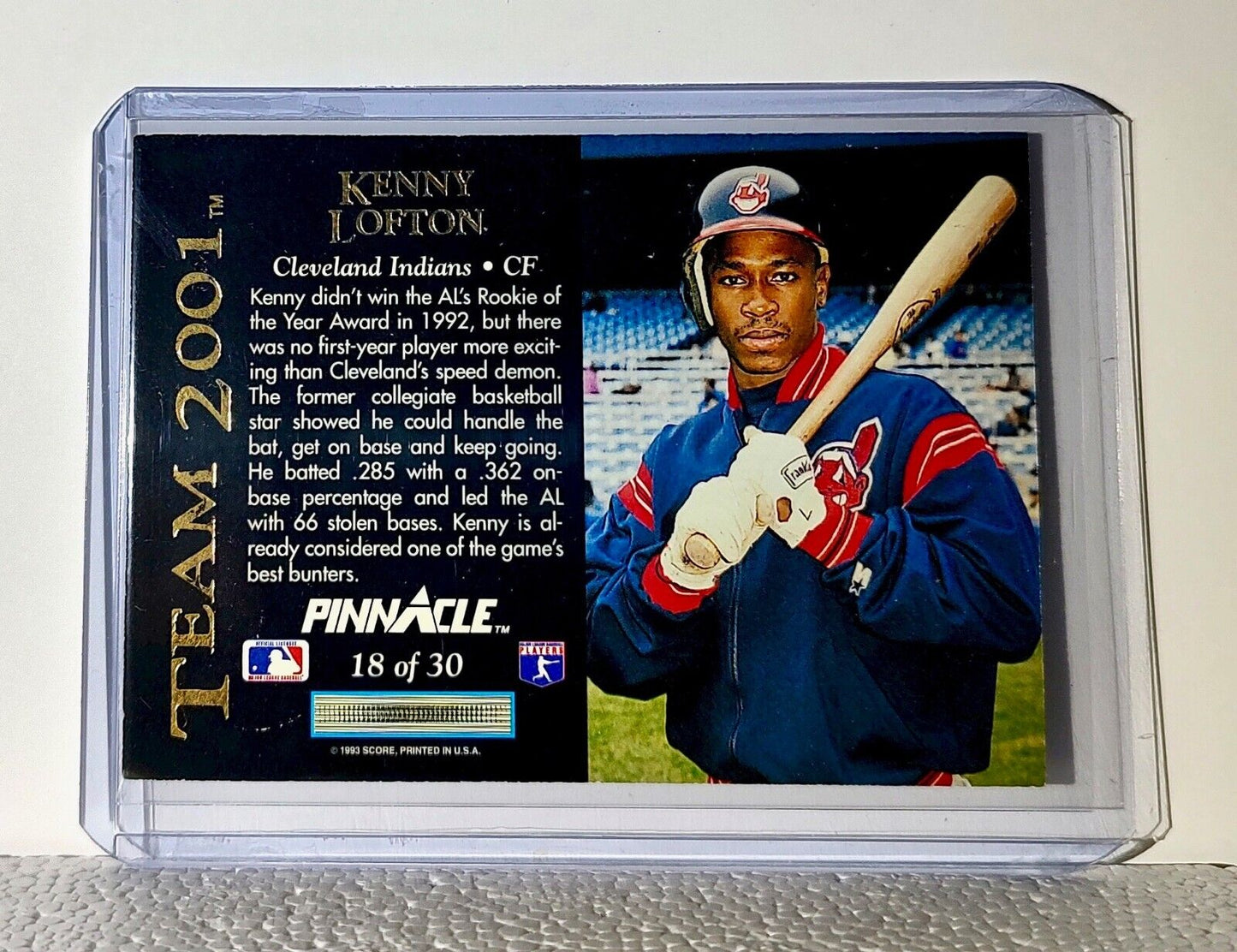 Kenny Lofton 2001 Pinnacle #18 Team 2001 MLB Baseball Card Cleveland Indians