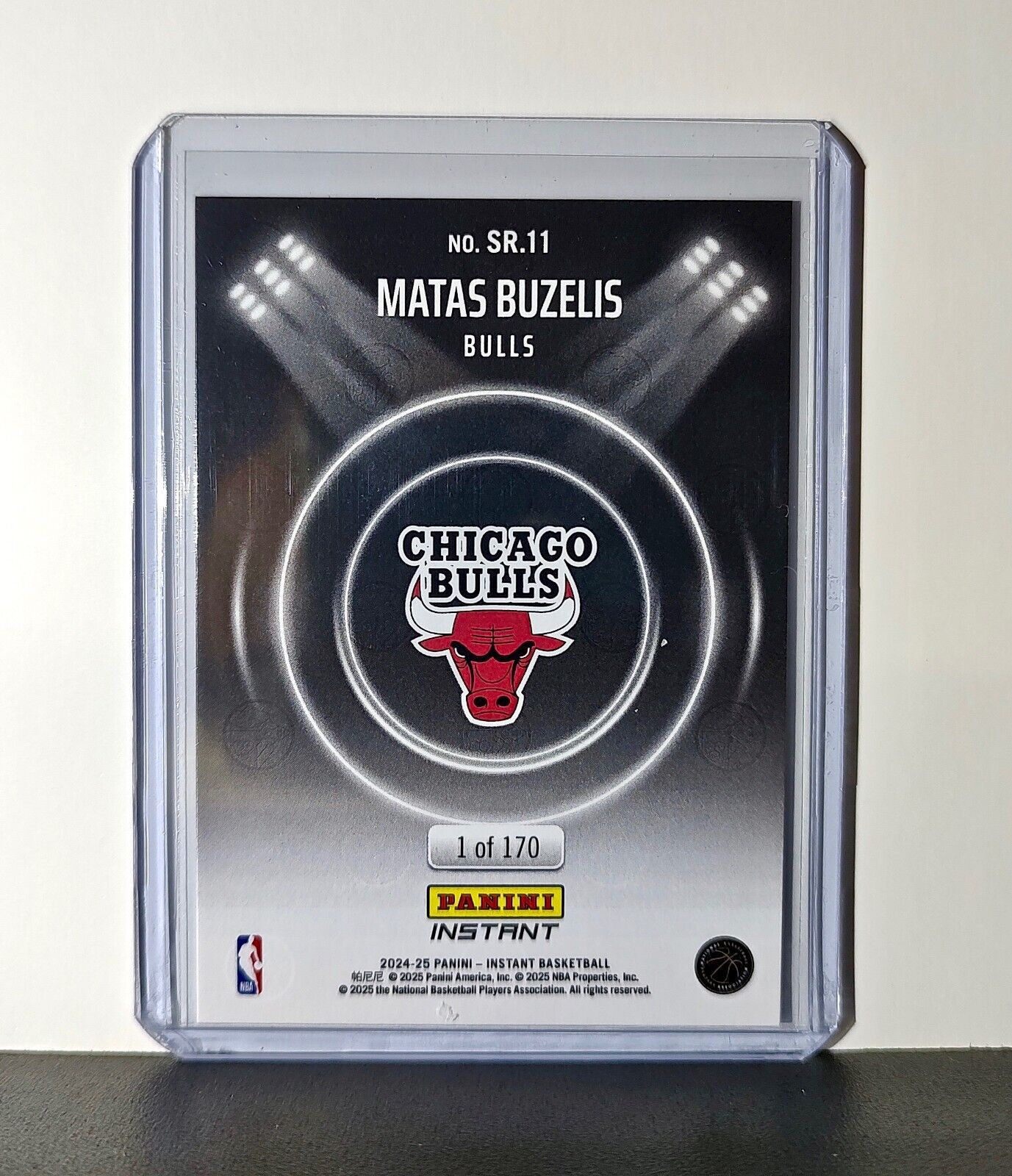 Matas Buzelis Rookie 2024-25 Panini Spotlight Rookies NBA #11 Card Bulls 1/170