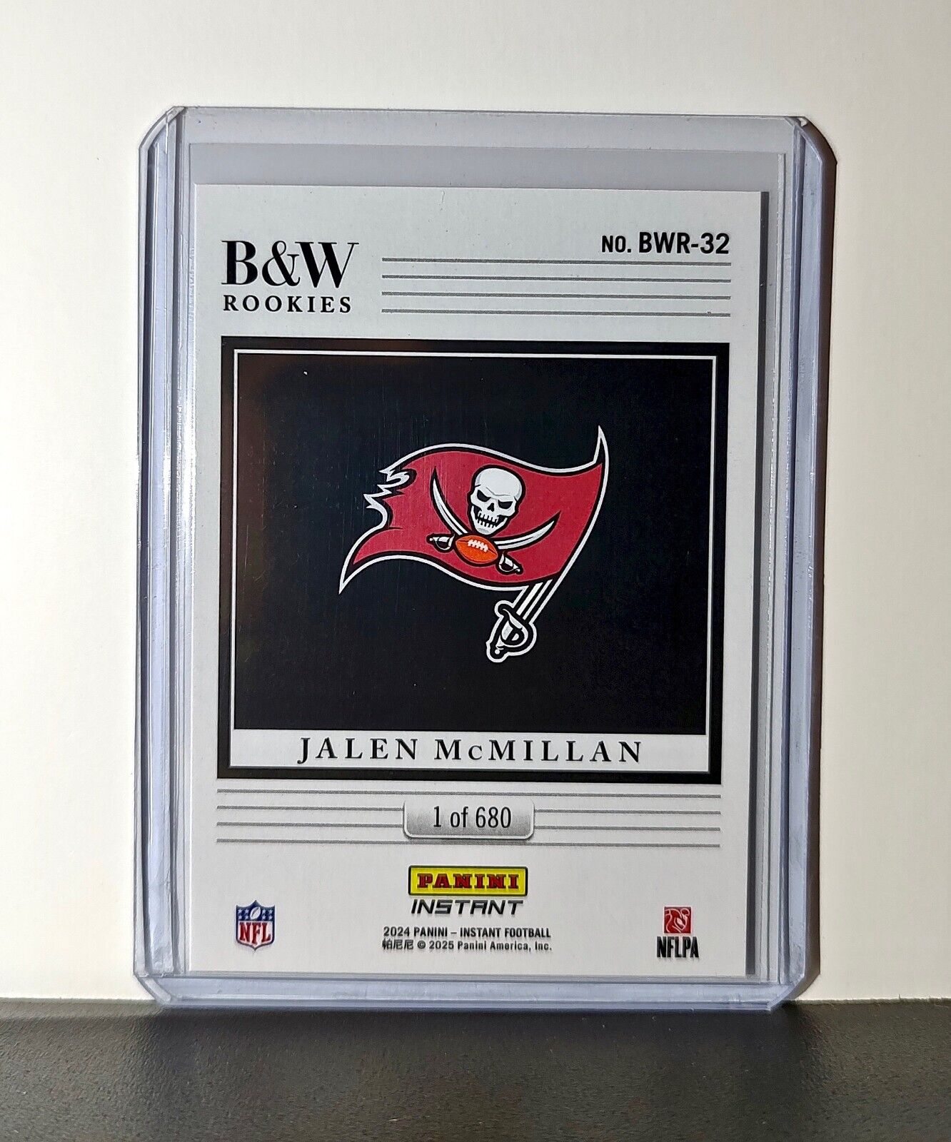 Jalen McMillan 2024 Panini NFL #32 Black & White Rookies Buccaneers 1 of 680