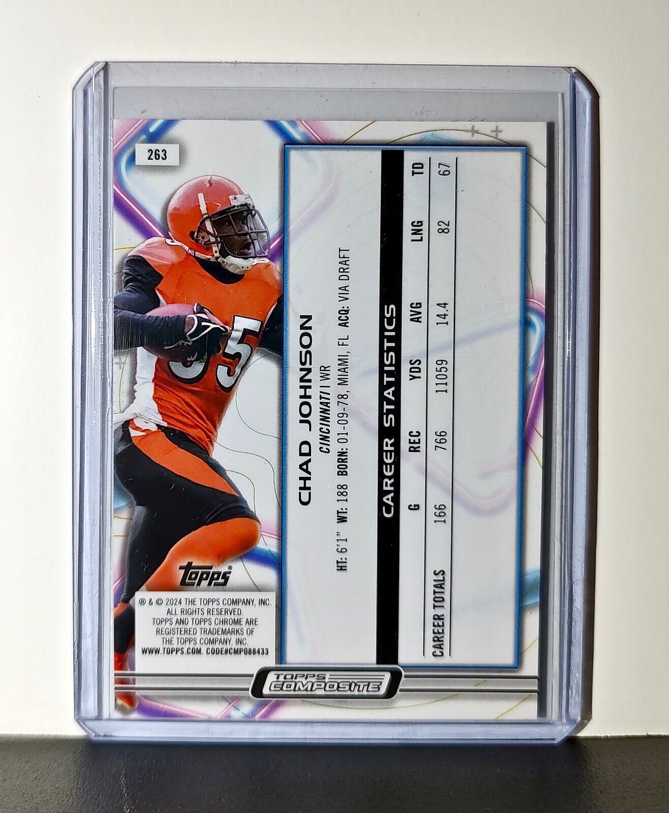 Chad Johnson 2023 Topps Chrome Cosmic NFL #263 Card Cincinnati Bengals