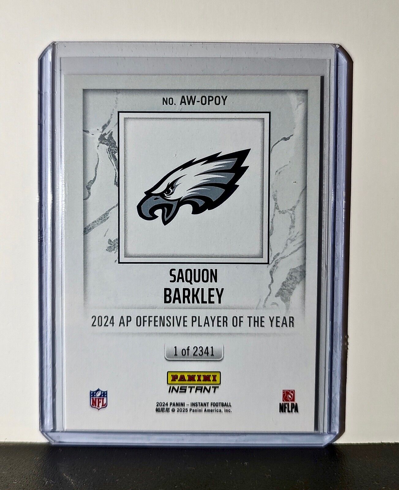 Saquon Barkley 2024 Panini NFL AP Offensive Player of the Year Eagles 1 of 2341
