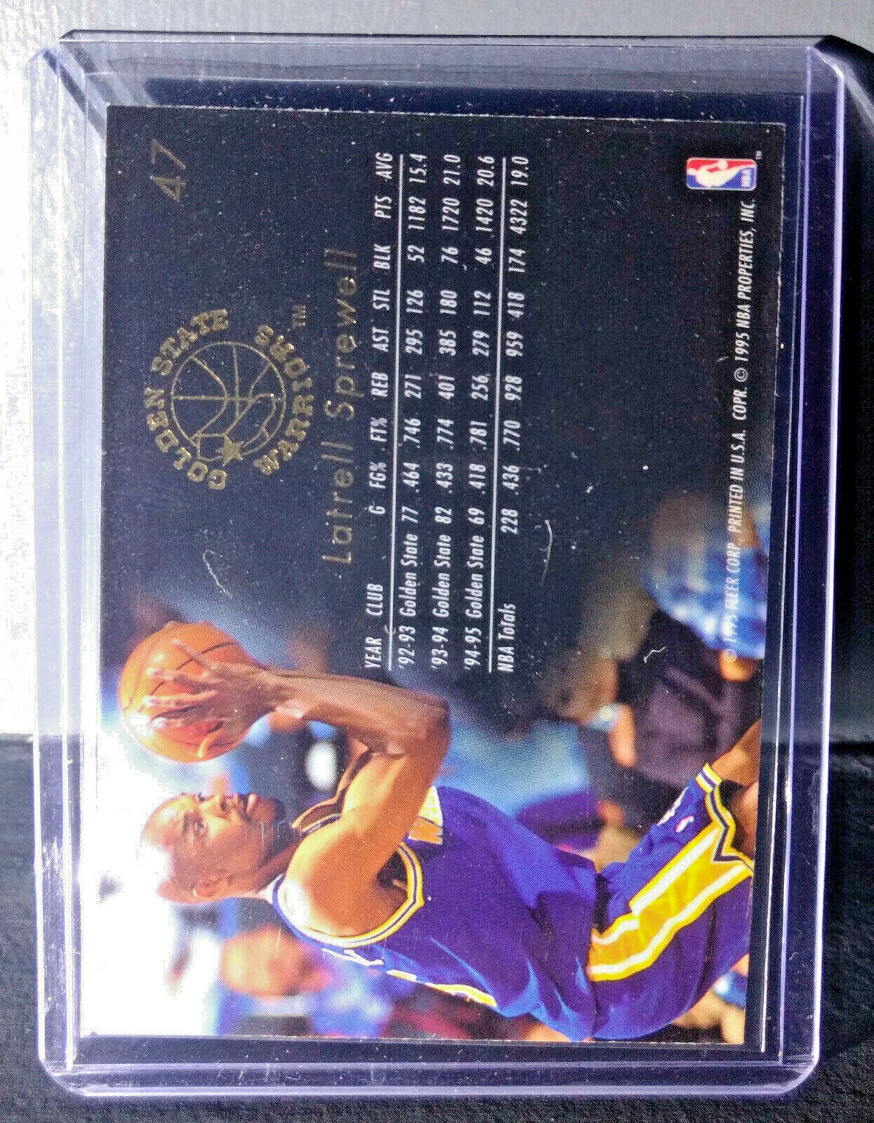 1995-96 Latrell Sprewell Flair #47 Basketball Card
