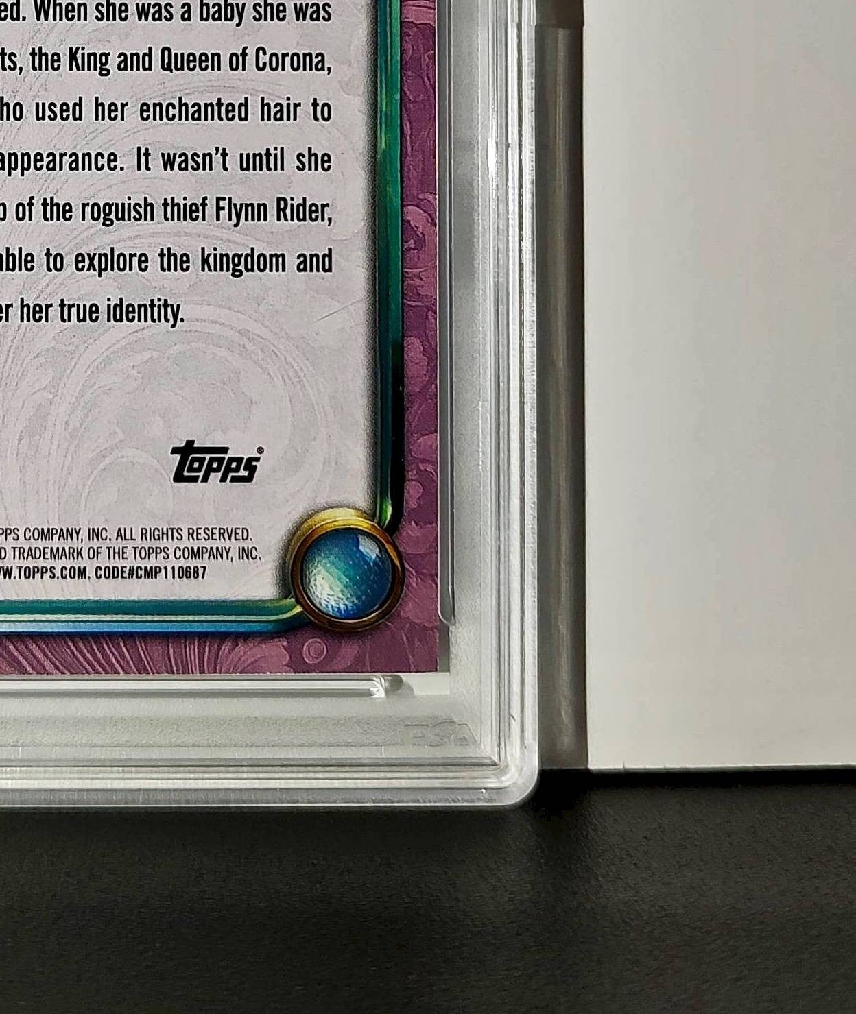 Rapunzel 2025 Topps Disney Cartoon Princess #160 Card Tangled PSA 9 MT