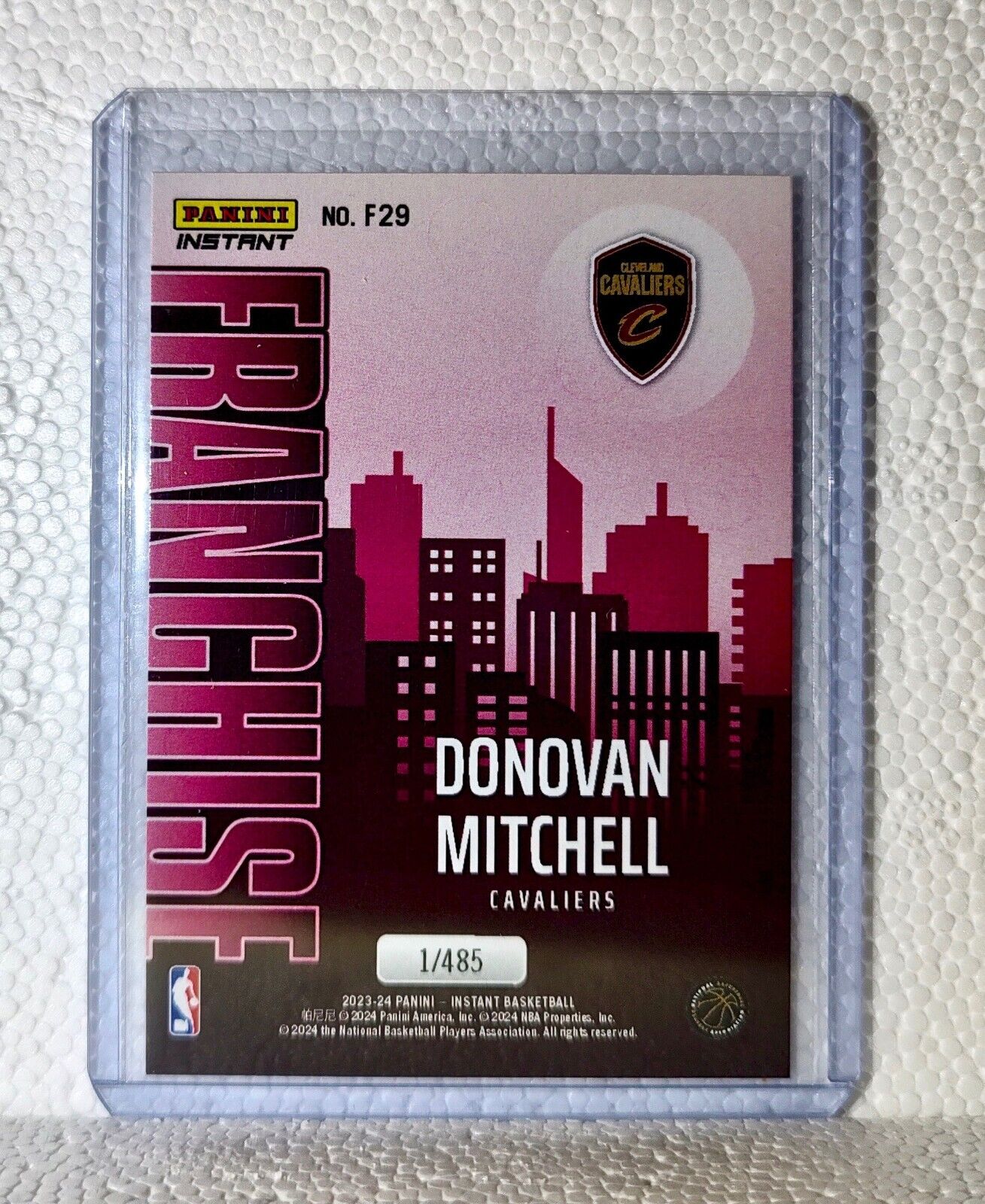 Donovan Mitchell 2023-24 NBA #29 Franchise Basketball Card Cavaliers 1/485