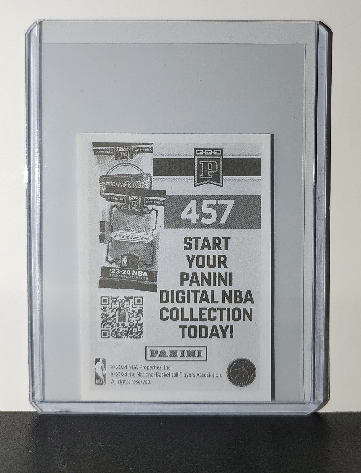 Logo 2024-25 Panini NBA #457 Sticker Card Sacramento Kings