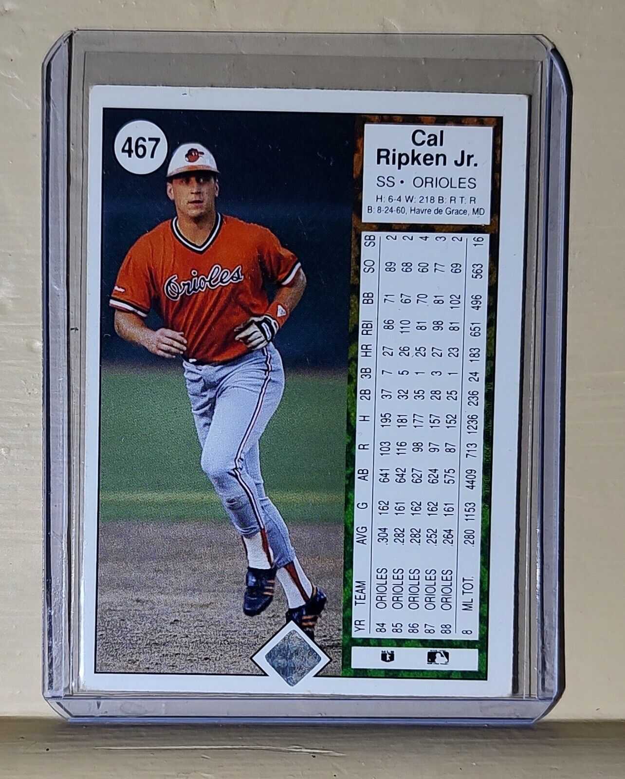 1989 Cal Ripken Jr Upper Deck #467 MLB Baseball Card Baltimore Orioles